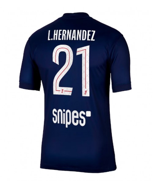 Günstige Paris Saint-Germain Lucas Hernandez #21 Heimtrikot 2025-26 Kurzarm Günstige Paris Saint-Germain Lucas Hernandez #21 Heimtrikot 2025-26 Kurzarm